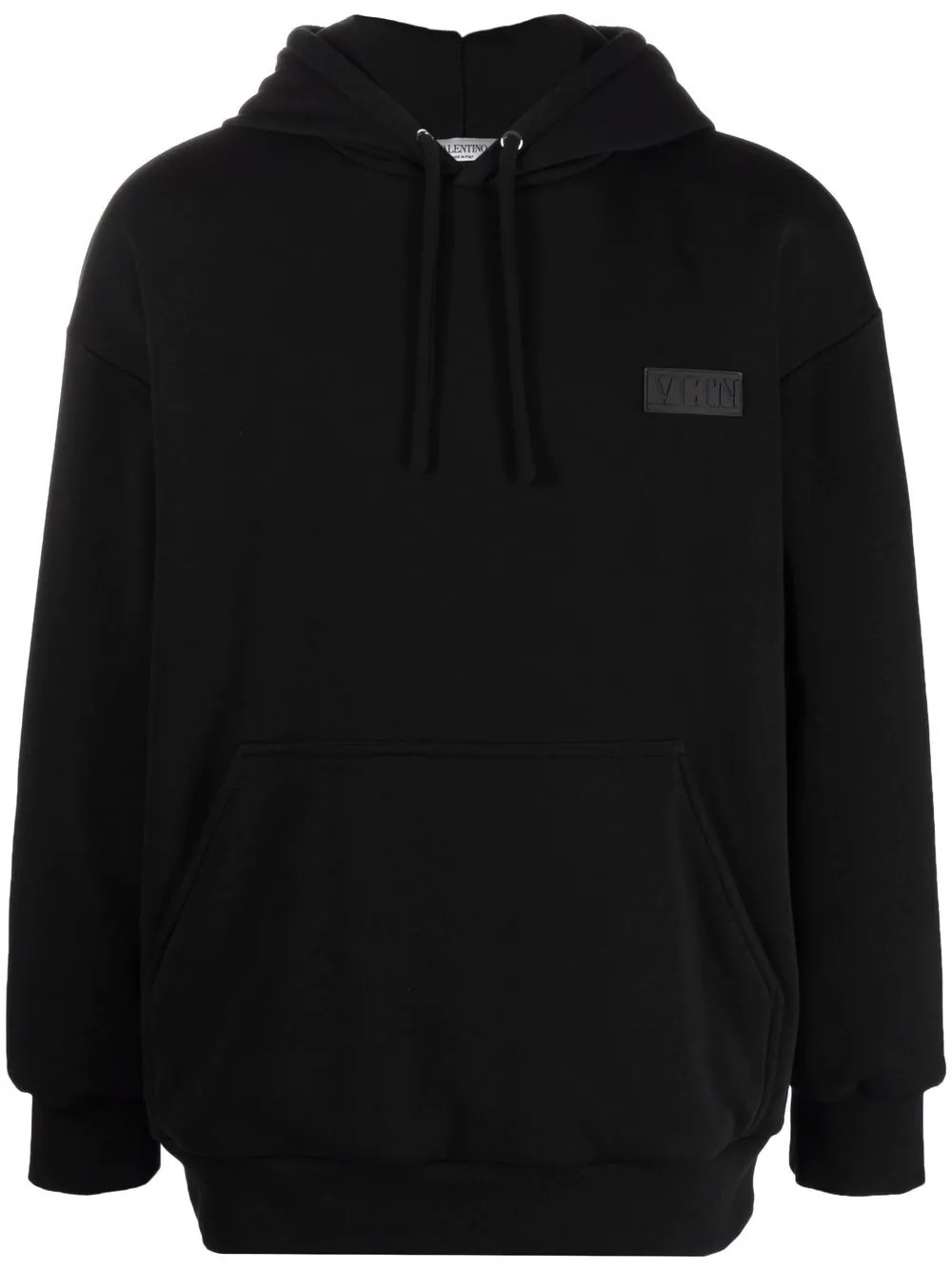 VLTN logo patch relaxed hoodie - 1