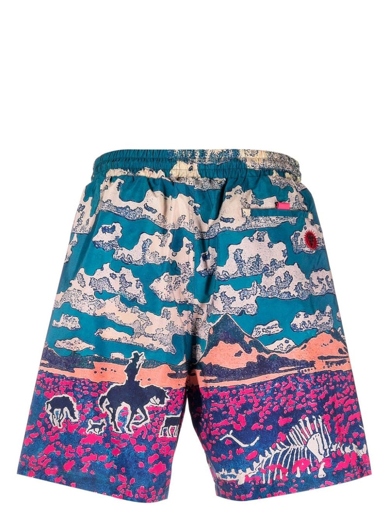 ICECREAM Cloud World drawstring swim shorts outlook