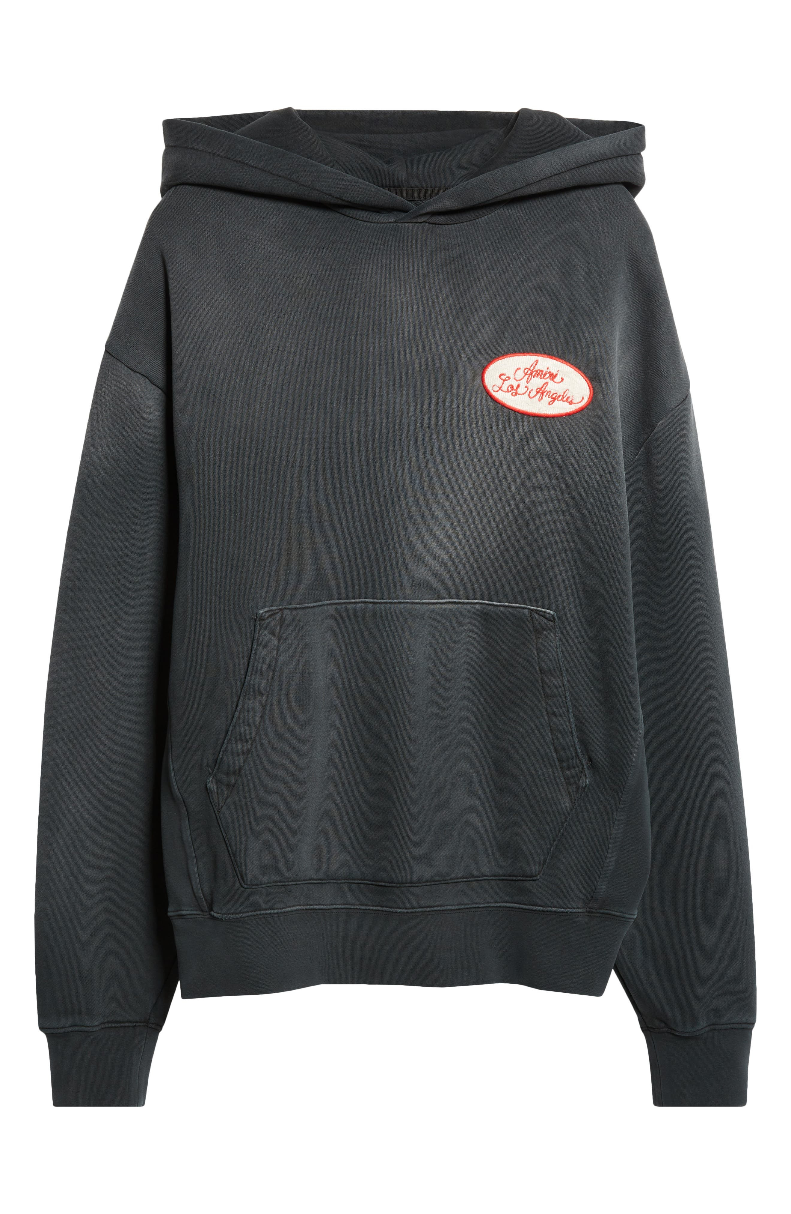 AMIRI Station Patch Oversize Hoodie in Black at Nordstrom - 6