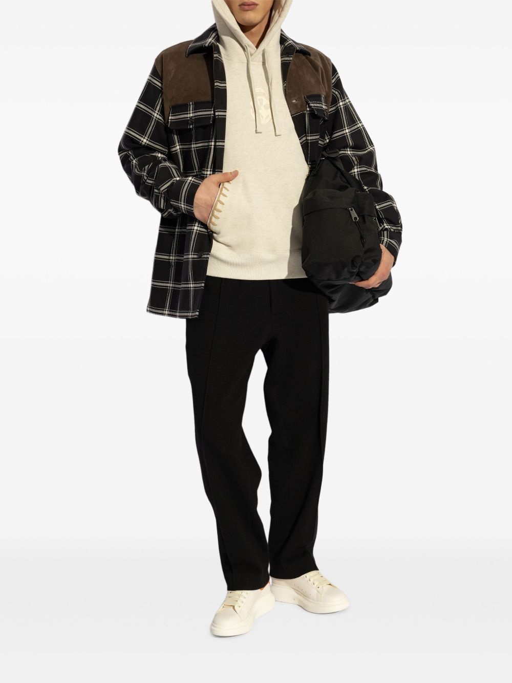 Skull-embroidered hoodie - 2