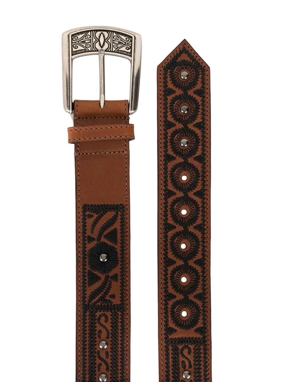 floral embroidered belt  - 2