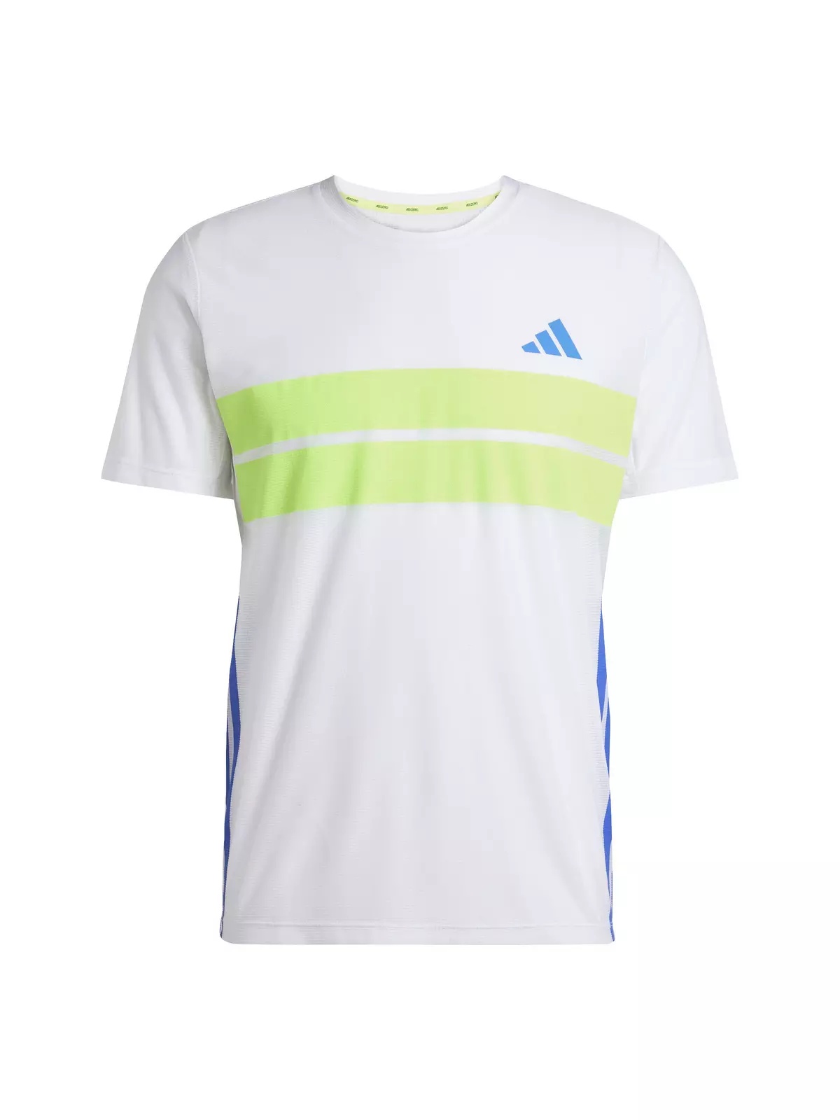 Men's Adizero Retro Running Tee -White/Blue - 7