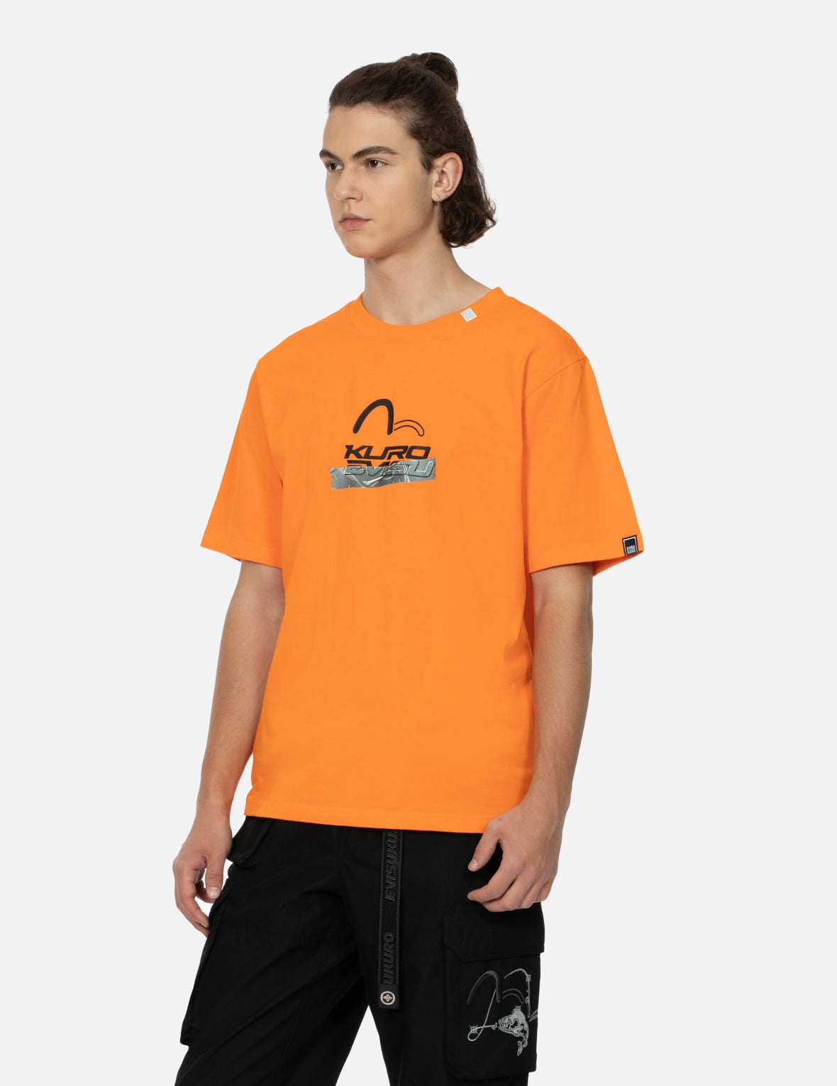 Logo and Tape Print Regular Fit T-shirt - 7
