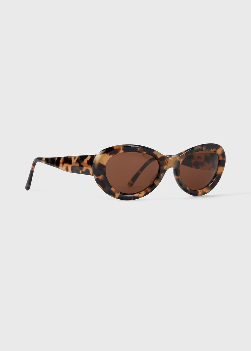 Oval sunglasses tortoise 5