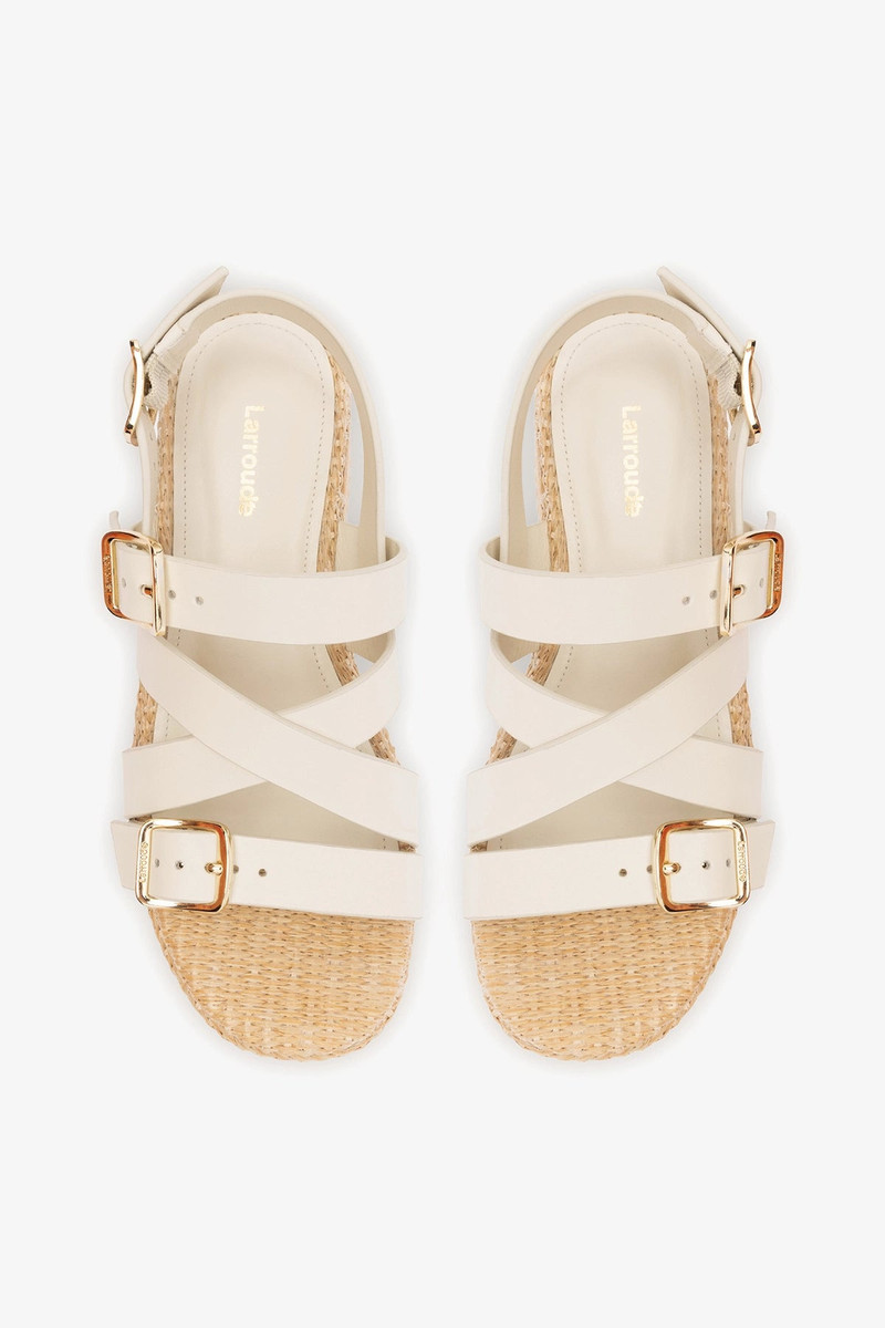 Patti Flatform Ivory Leather 6