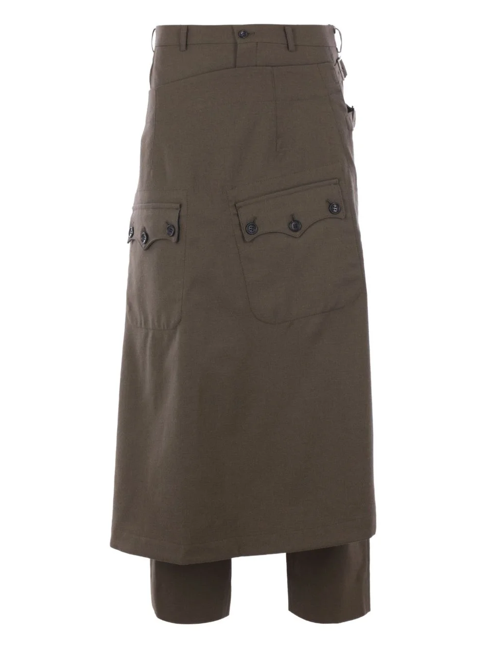 wrap-detail trousers - 1