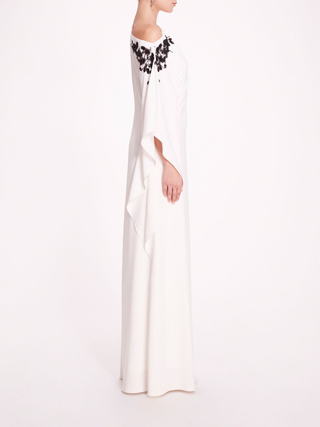 EMBROIDERED DRAPED KAFTAN - 3