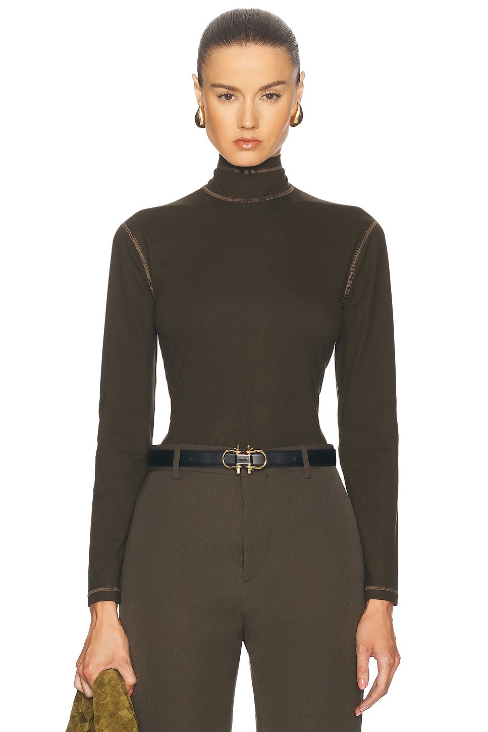 Long Sleeve Turtleneck Top - 1