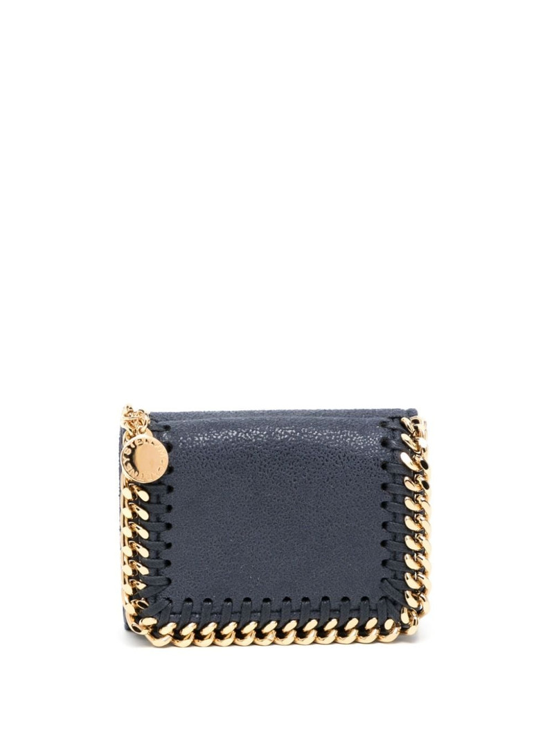 chain-link detailing leather wallet 1