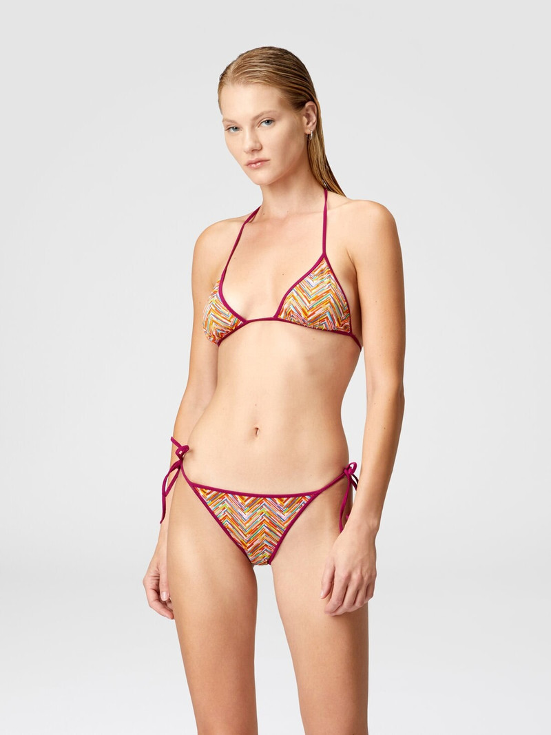 Missoni Reversible triangle bikini with print outlook