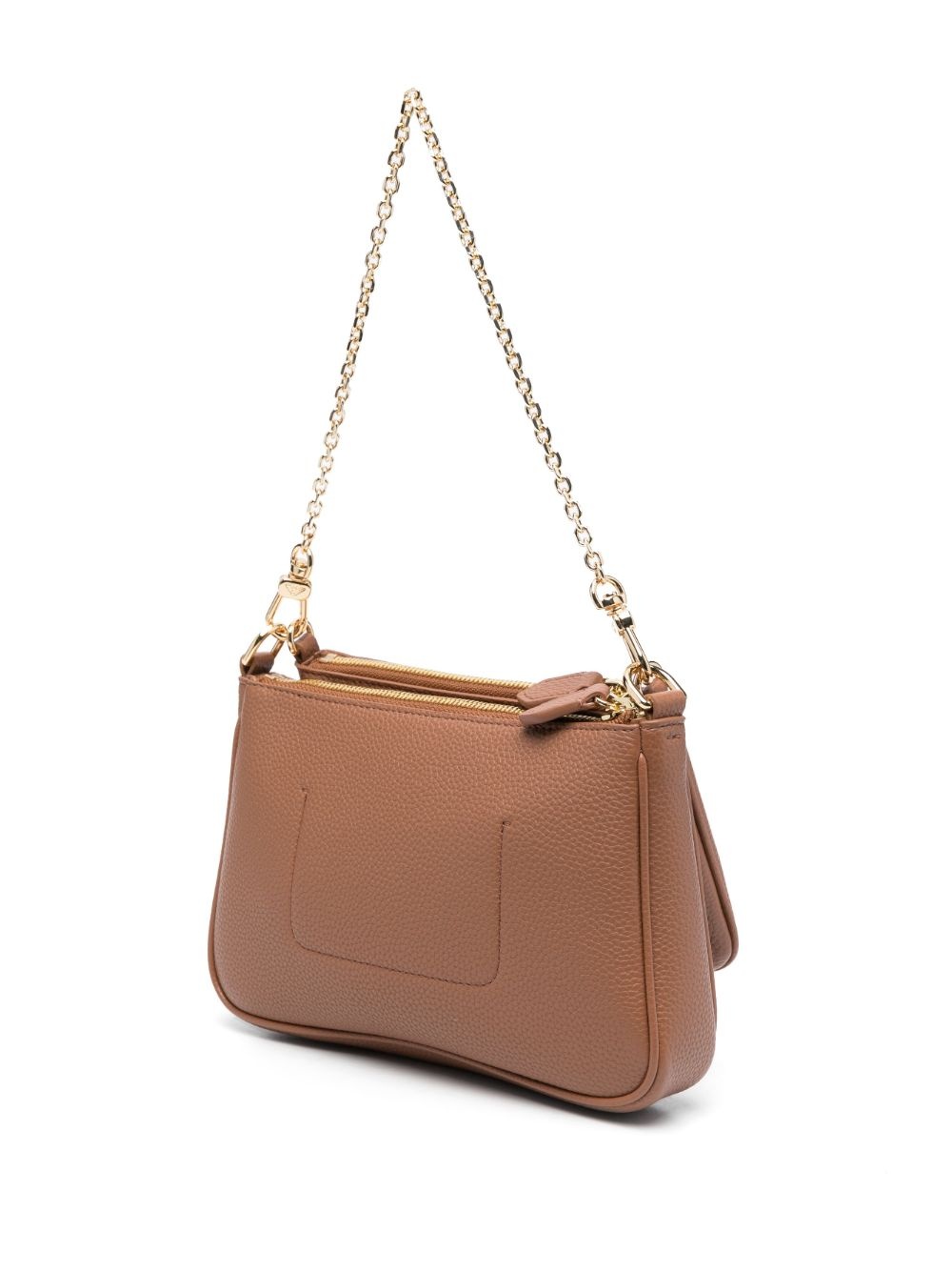 logo-print leather bag - 3