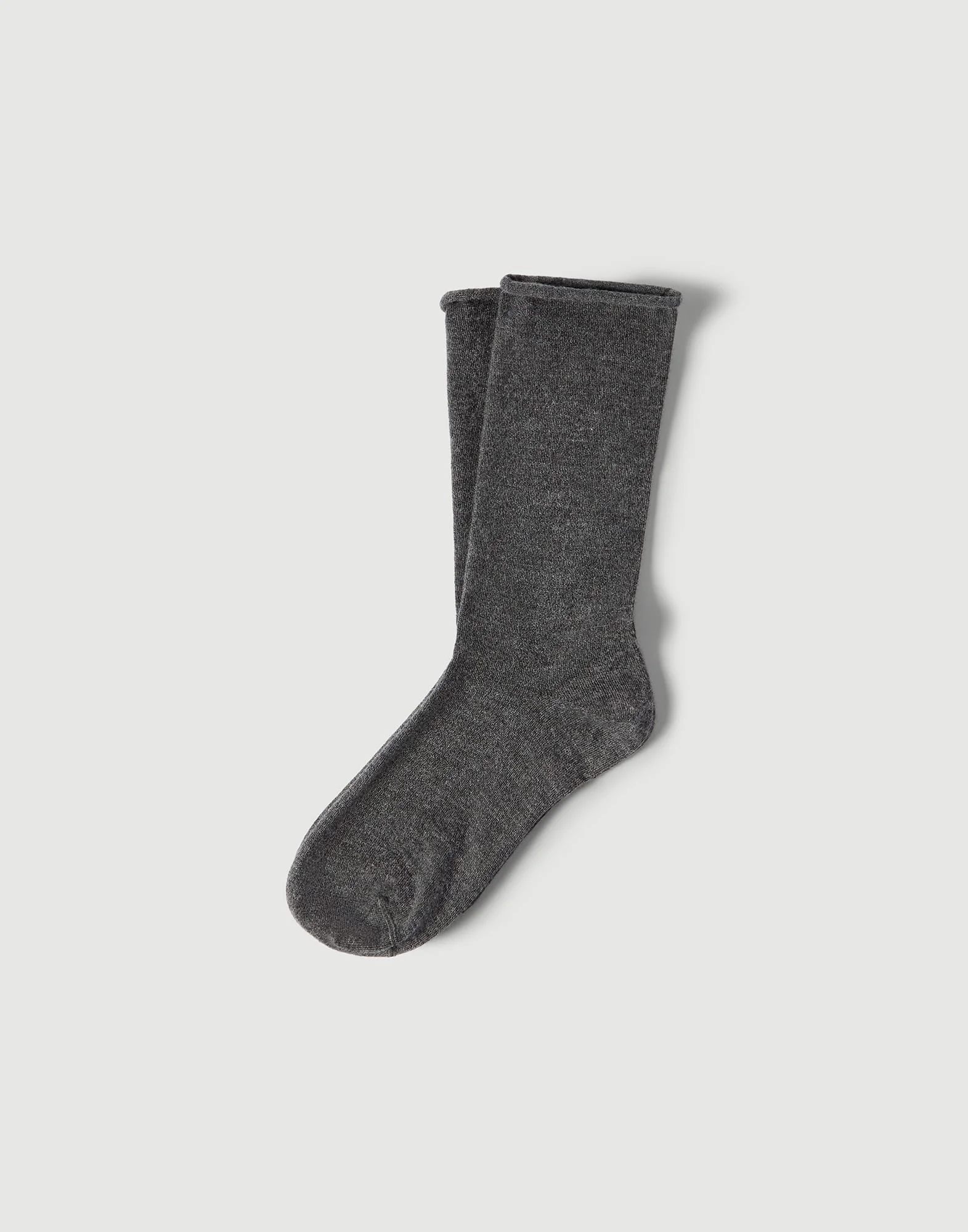 Stretch cashmere knit socks - 1