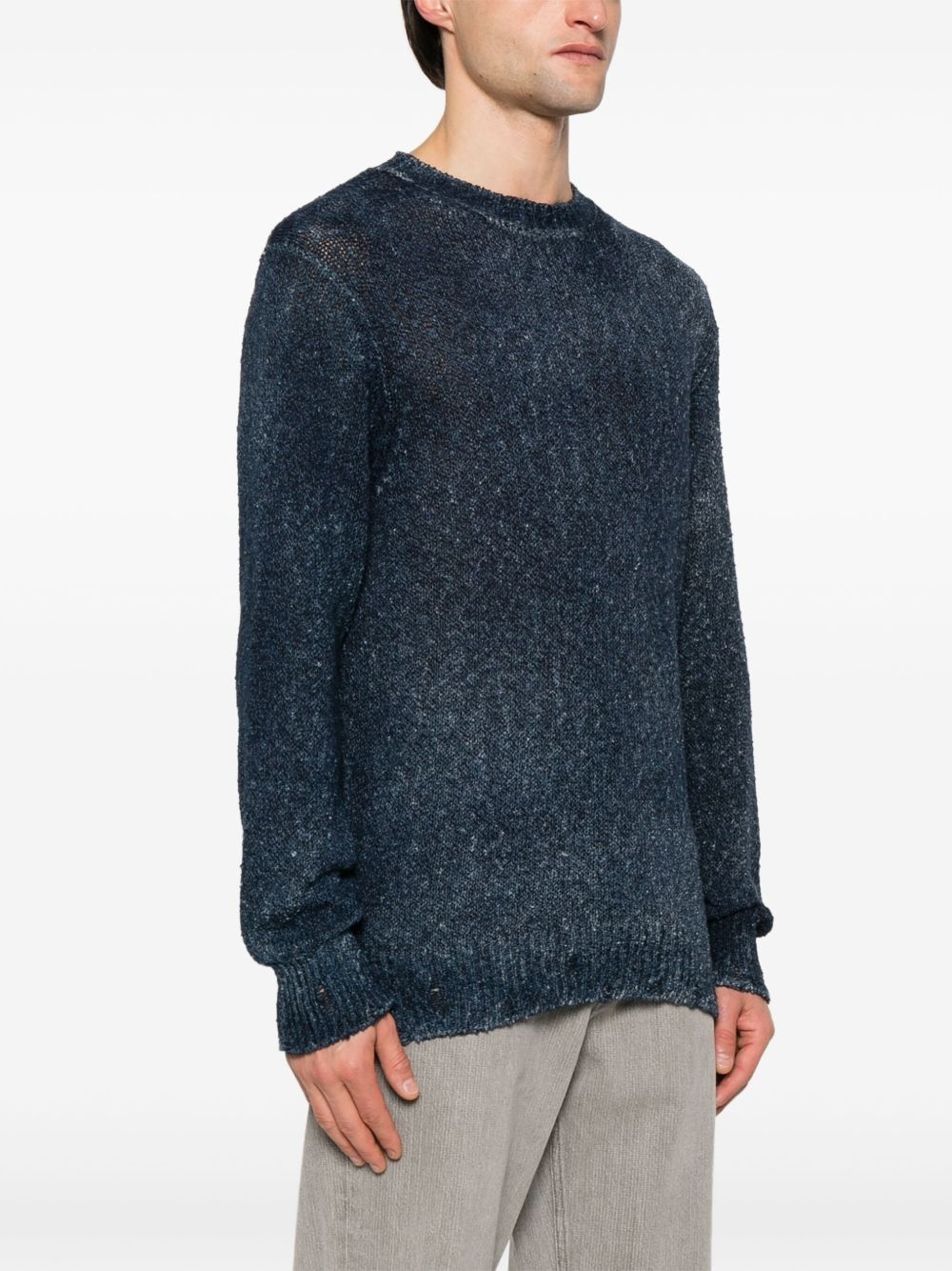 distressed-effect sweater - 3