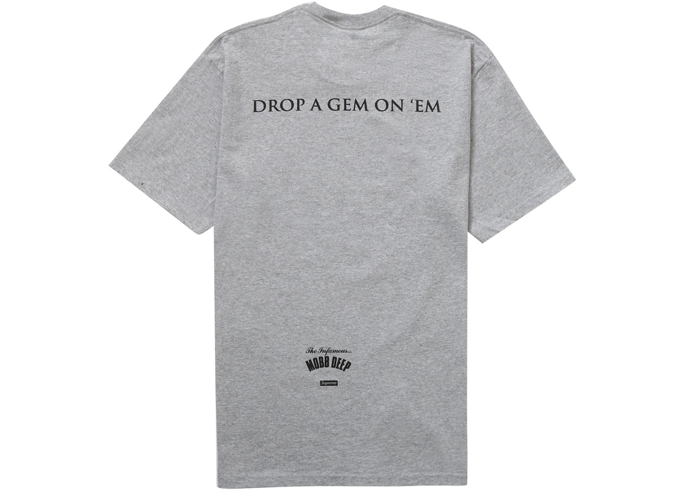 Supreme Mobb Deep Dragon Tee Heather Grey - 2