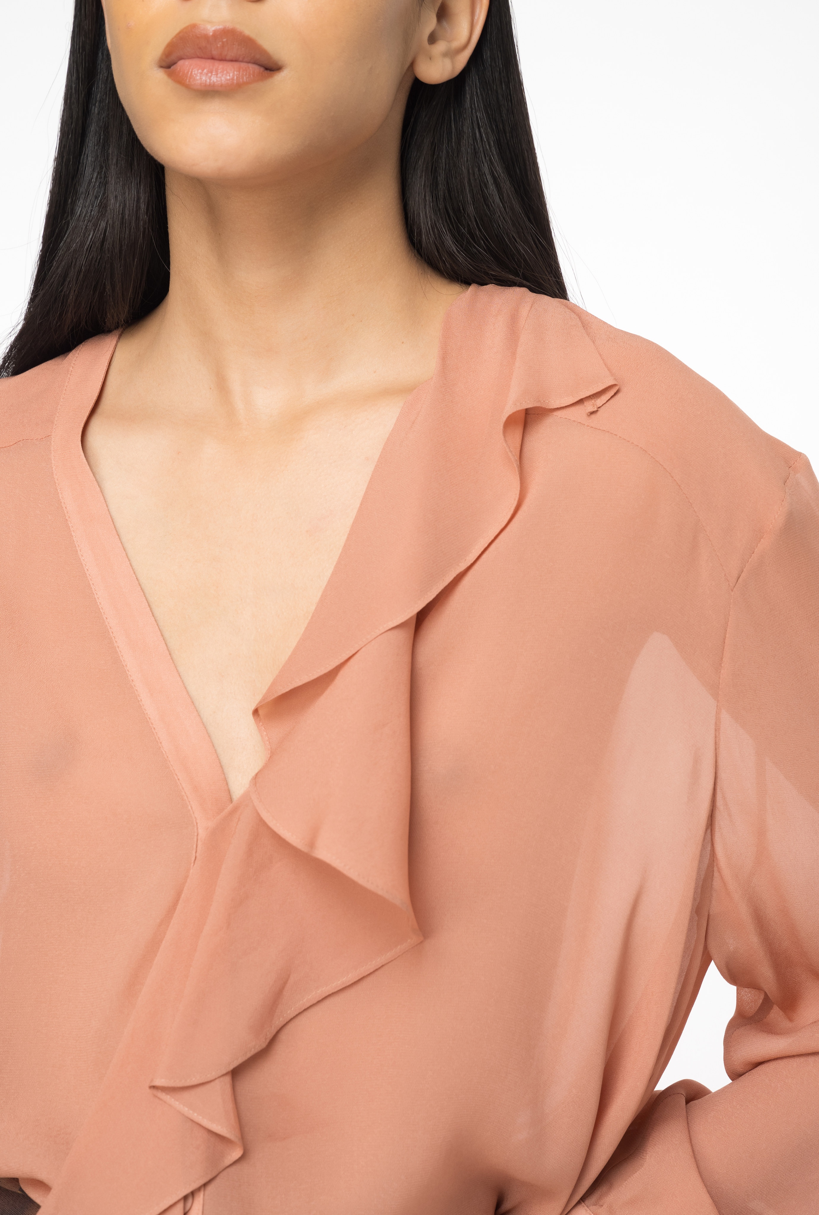 BLOUSE WITH RUFFLED DETAILING - 4
