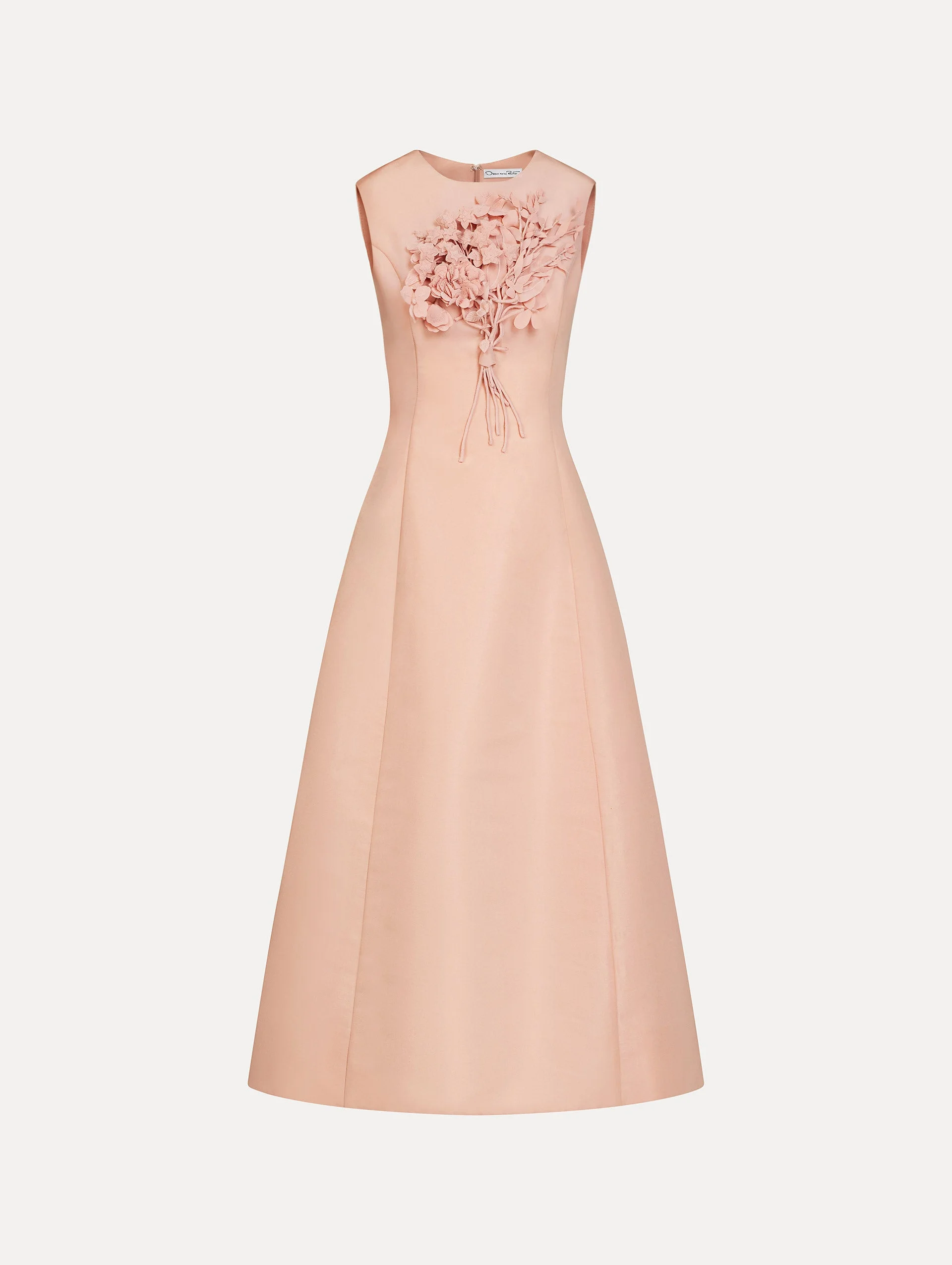 BOUQUET EMBROIDERED COCKTAIL DRESS - 1