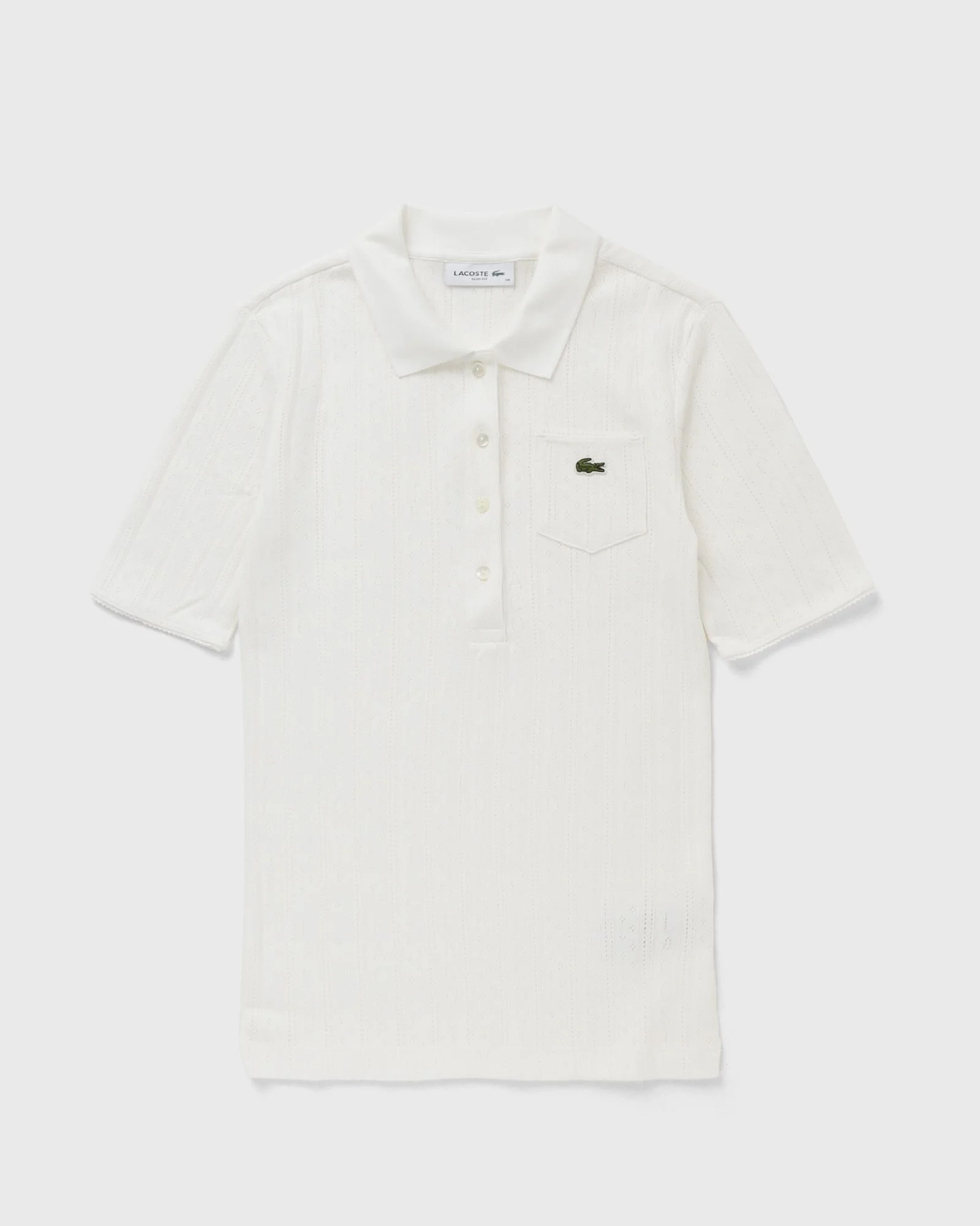 Slim Fit Pointelle Knit Polo Shirt - 1