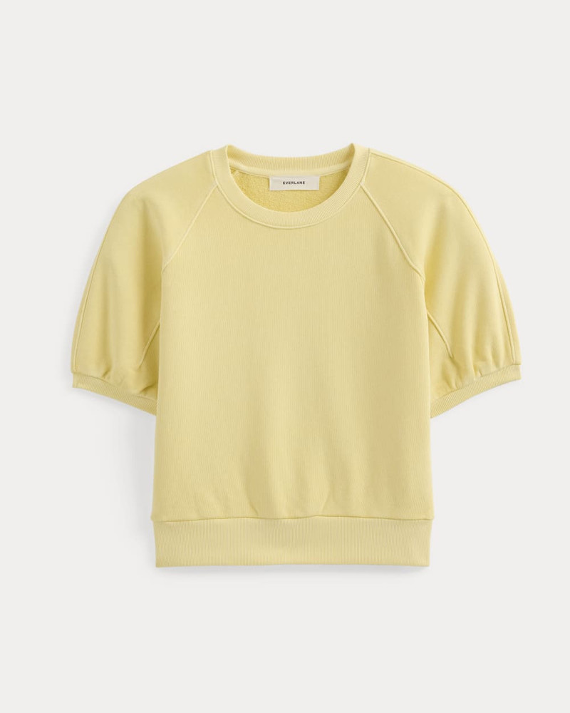 LIGHTWEIGHT TERRY BLOUSON SHORT-SLEEVE CREW - 1