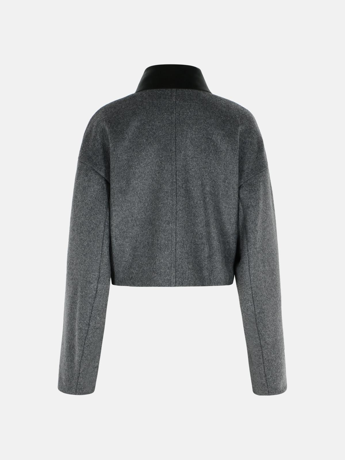 'VACUO' ANTHRACITE VIRGIN WOOL JACKET - 3