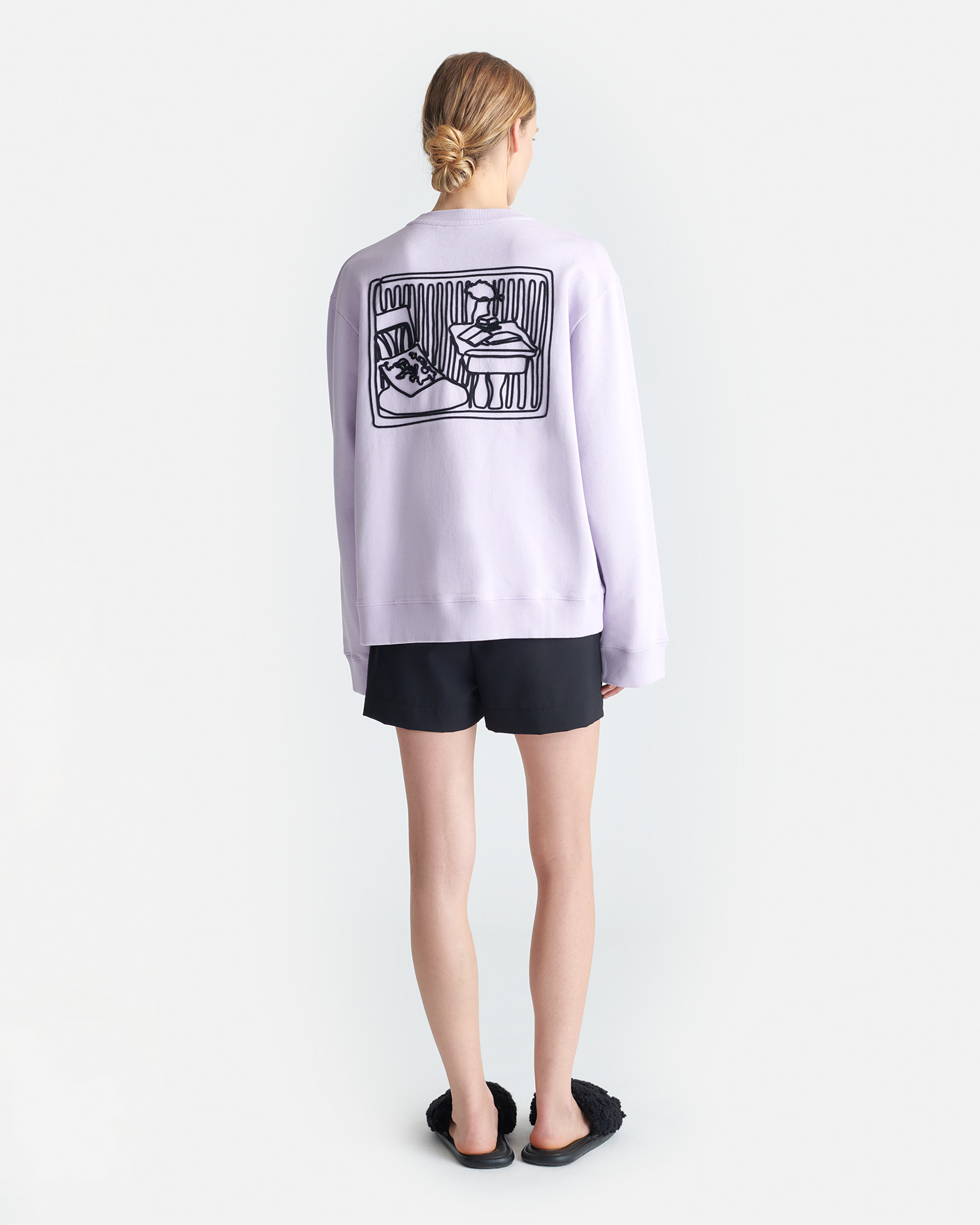 Printed Cotton-Fleece Sweatshirt - 7