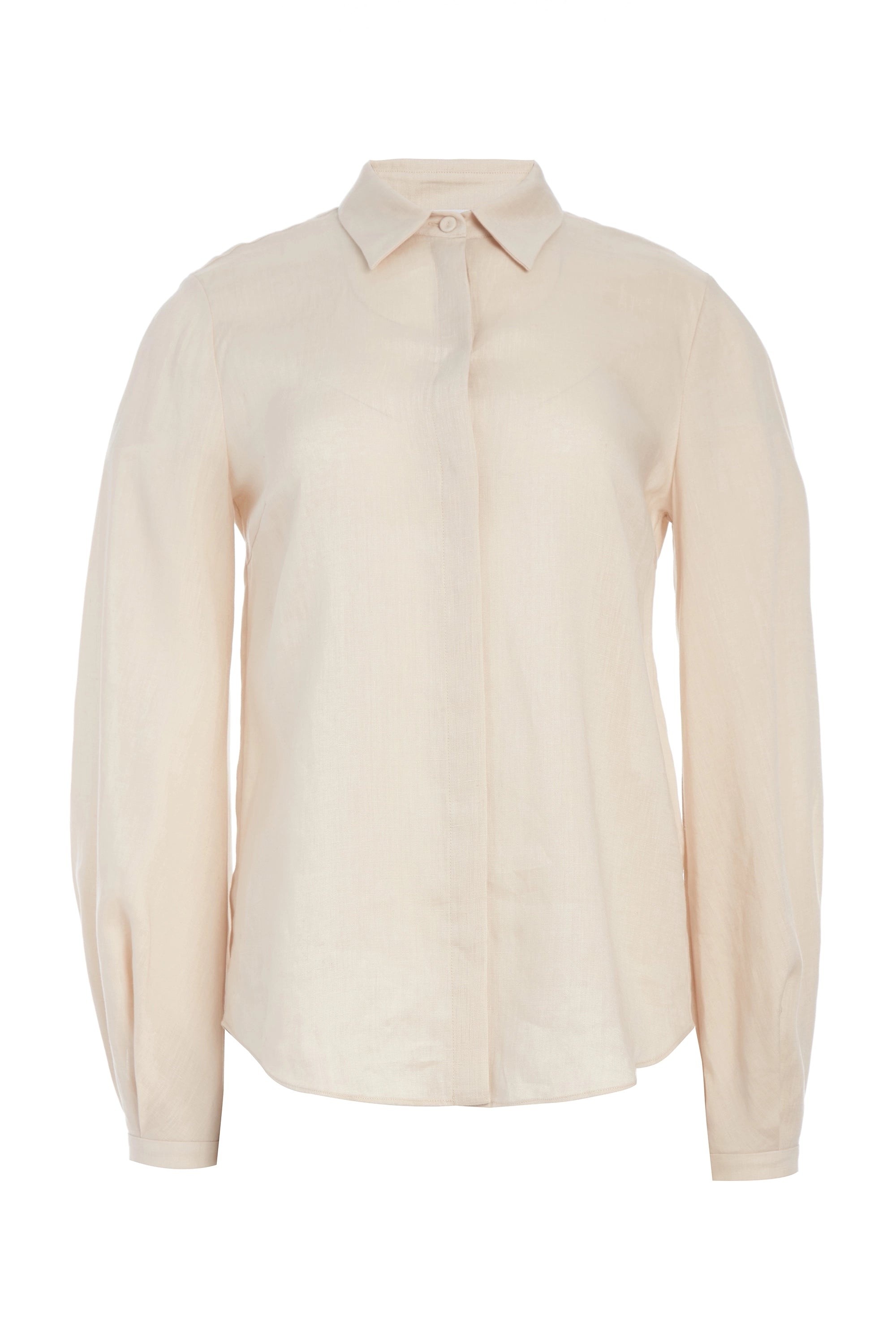 Delmer Top in Aloe Linen - 1