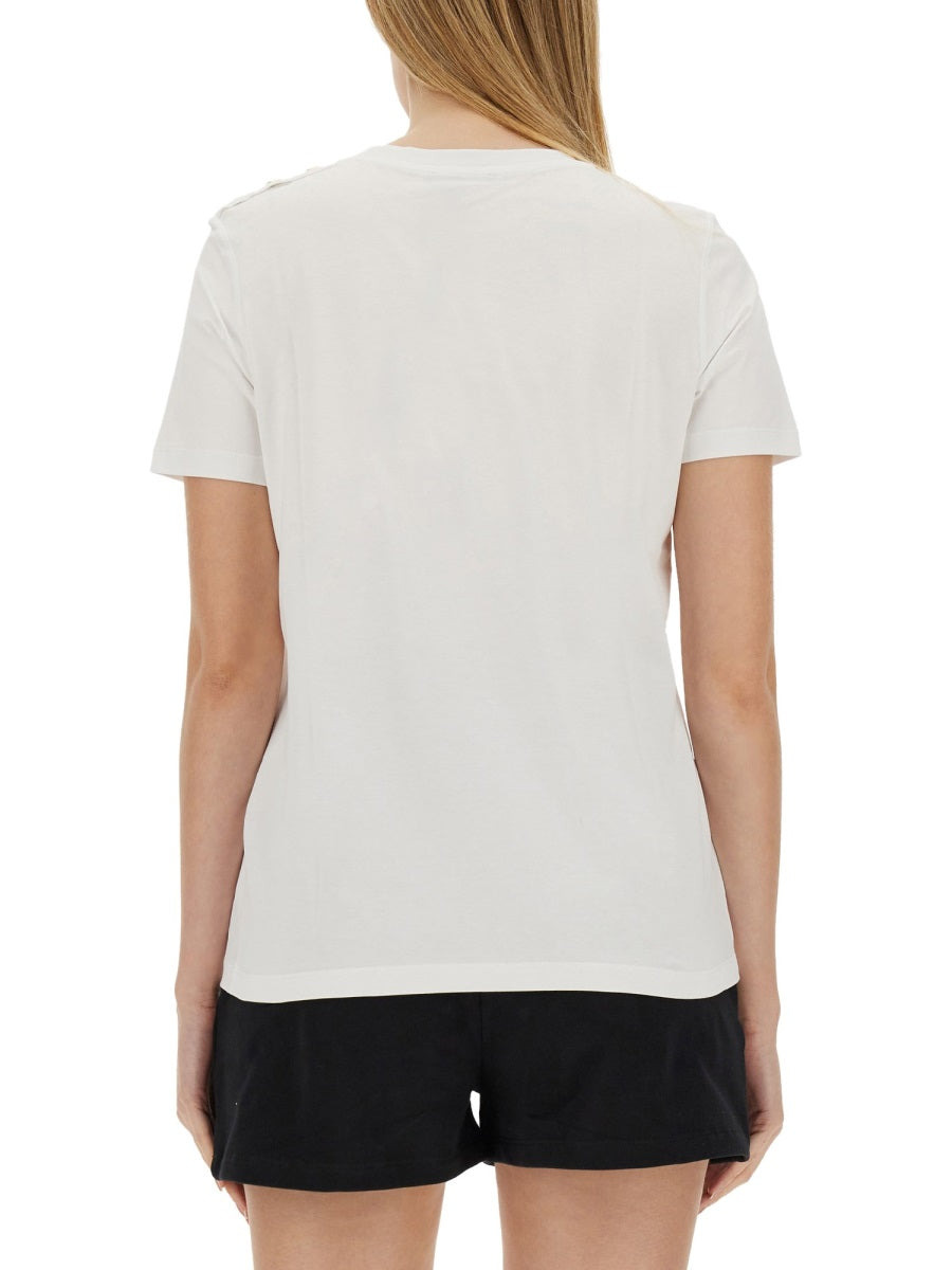 Balmain Women T-Shirt With Logo - 3