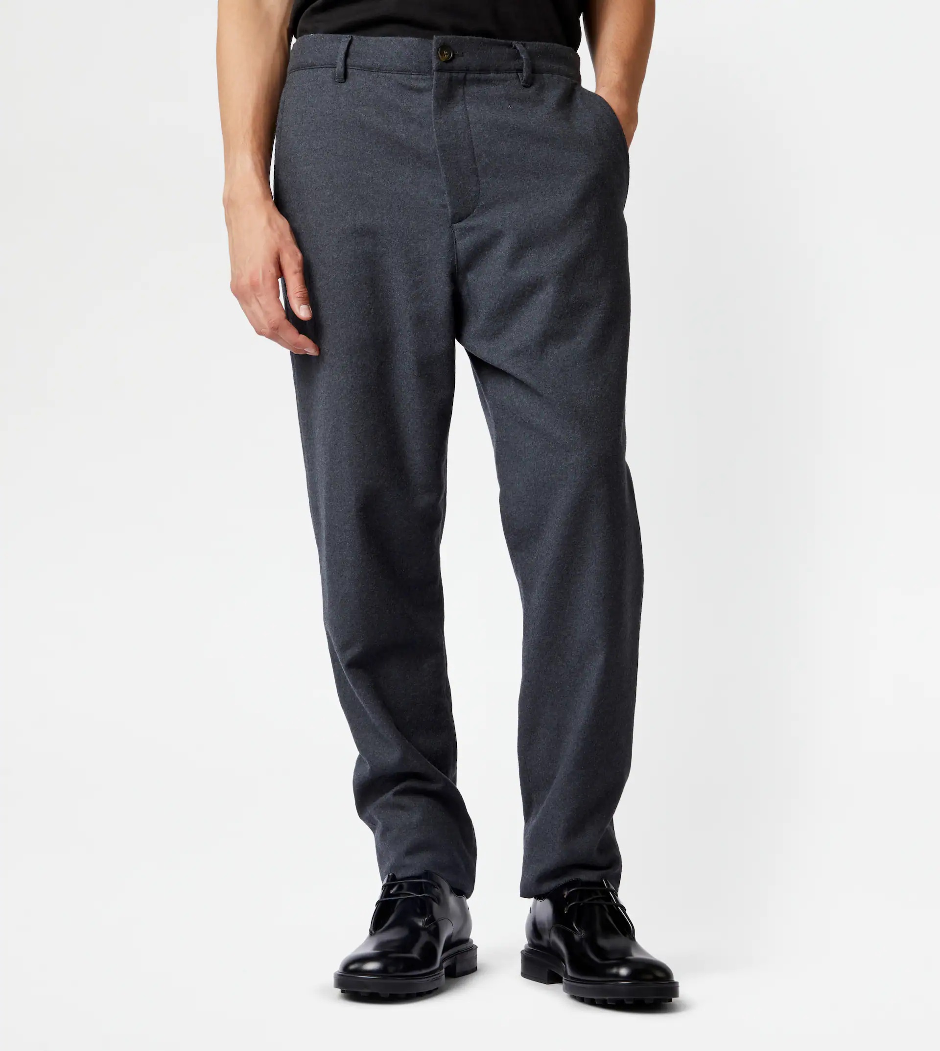 TOD'S CHINO TROUSERS ADJUSTABLE WAISTBAND - GREY - 7
