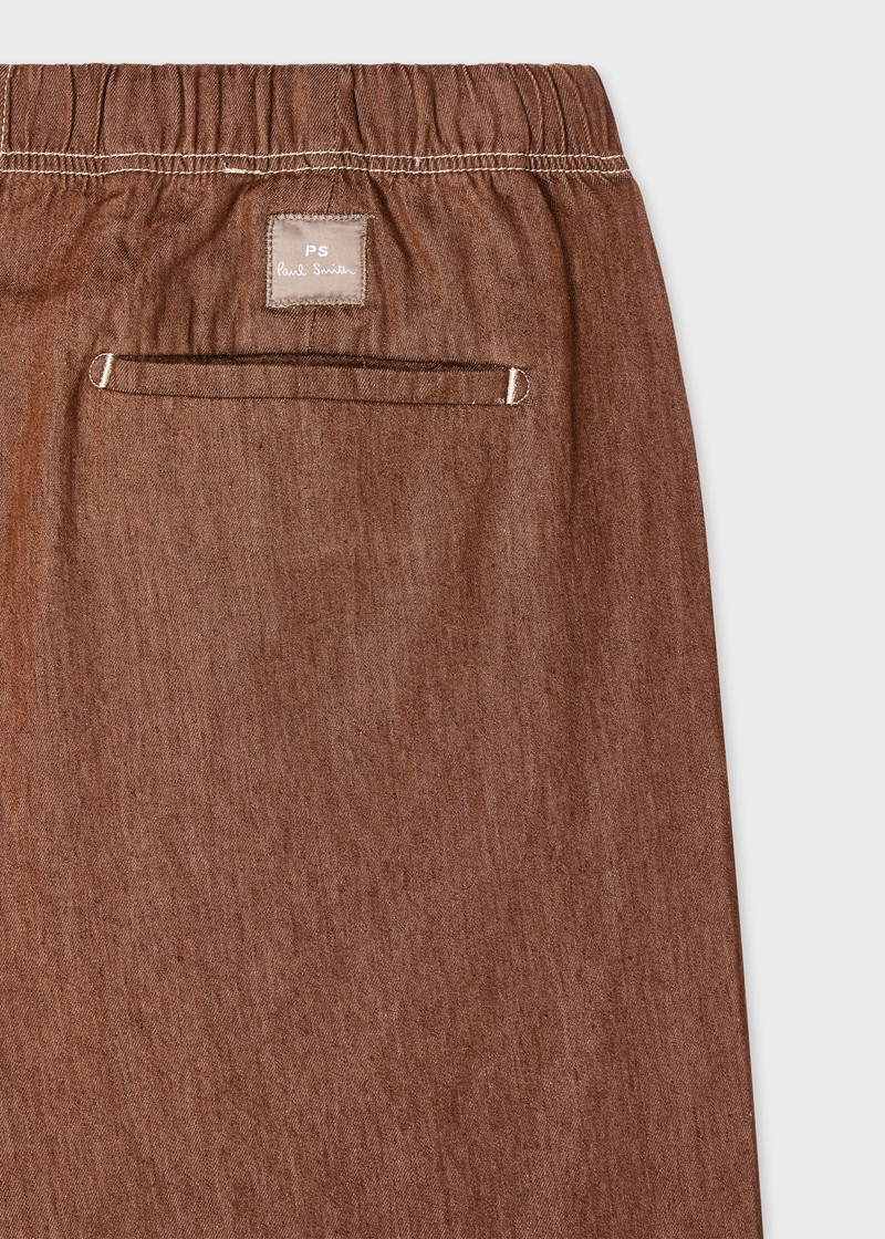 Paul Smith Brown Rinse Denim Shorts outlook