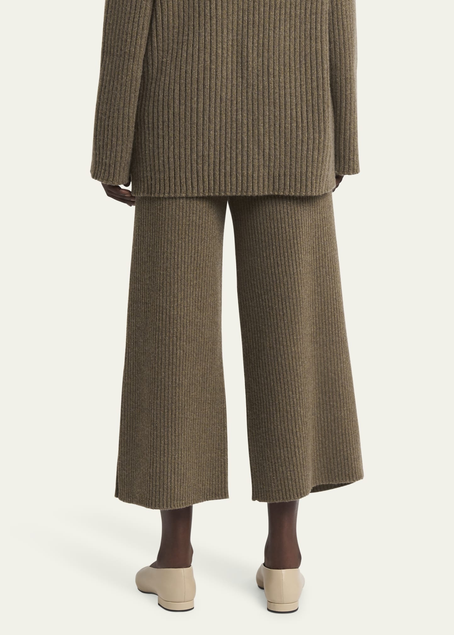 Fobello Baby Cashmere Wide-Leg Trousers - 3