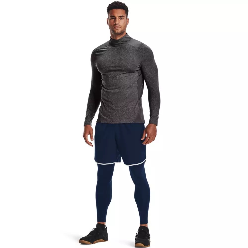 Men's ColdGear Fitted Mock-Charcoal - 3