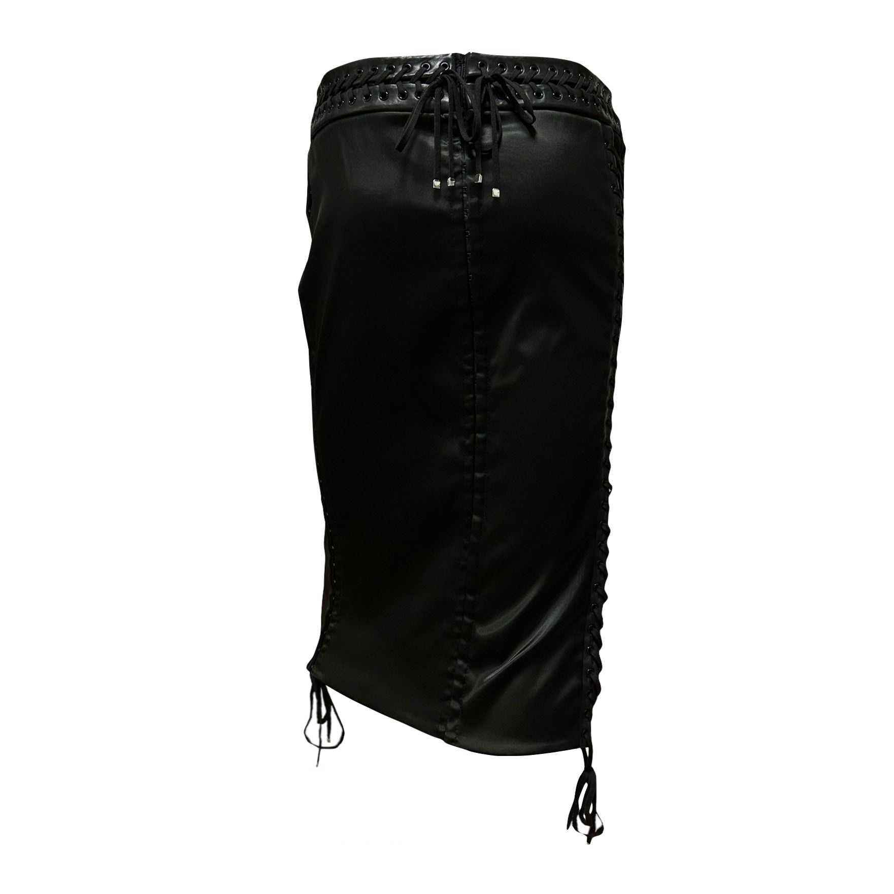 DOLCE&GABBANA Spring Summer 2003 Laced Up Midi Skirt - 2