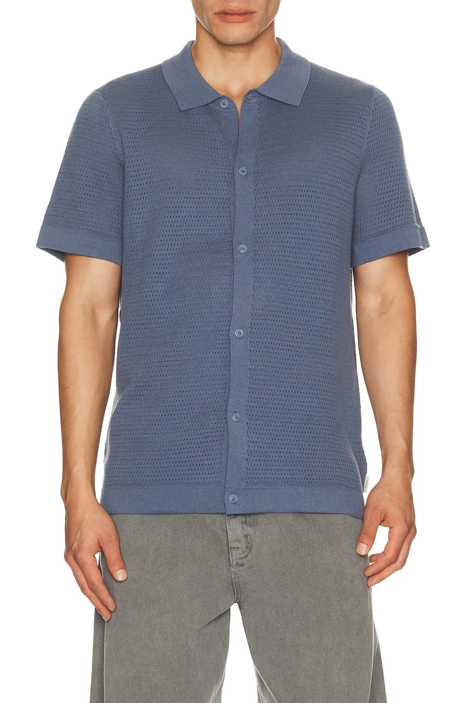 Drop Needle Button Up Shirt - 1