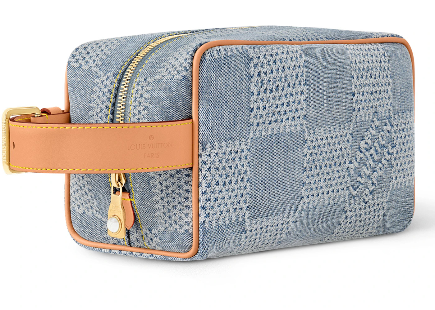 Louis Vuitton Locker Dopp Kit Damier Denim 3D Blue Deim - 2