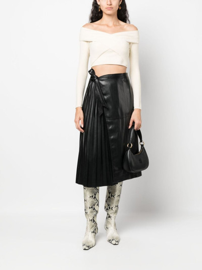 SIMKHAI pleat-detail high-waist skirt outlook