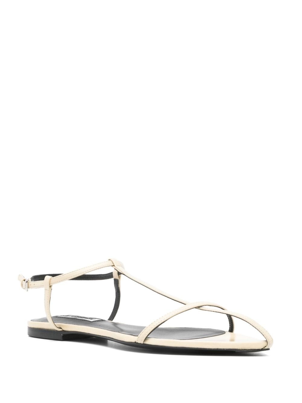 flat leather sandals - 2