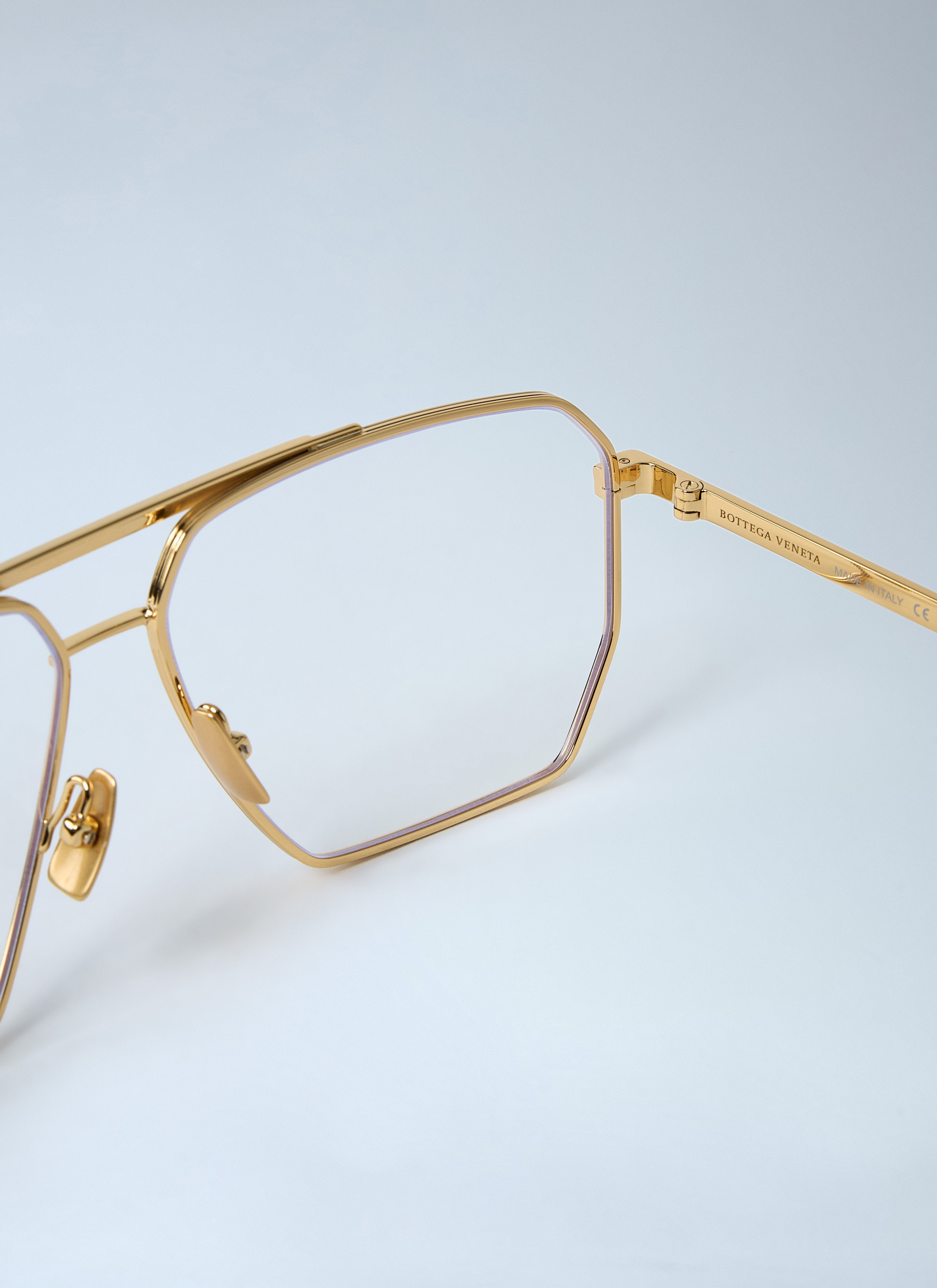 Bottega Veneta Men Classic Aviator Glasses - 5