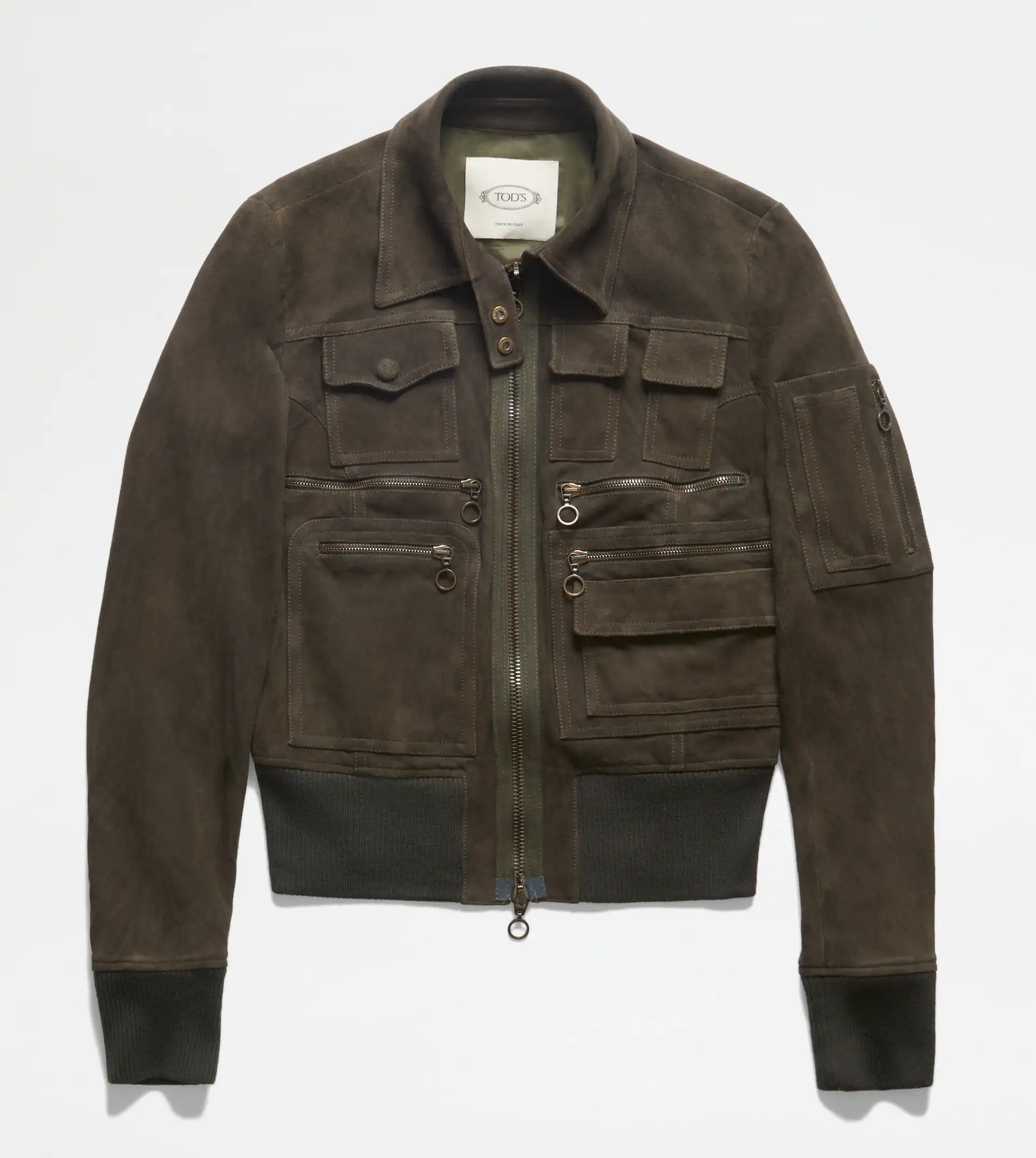 SUEDE JACKET - GREEN - 1