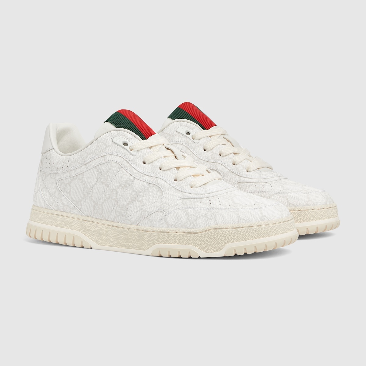 スニーカー Gucci Gucci Re-Web Sneakers In A Mix Of Materials Men's Gucci Re-Web sneaker in light beige canvas | GUCCI® US