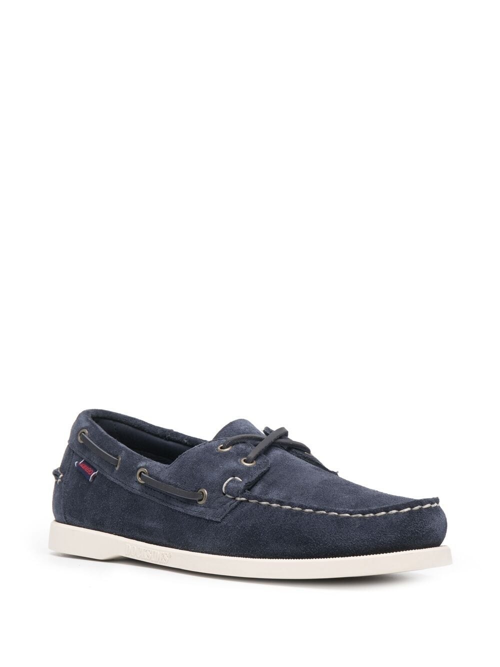 lace-up detail boat shoes - 2