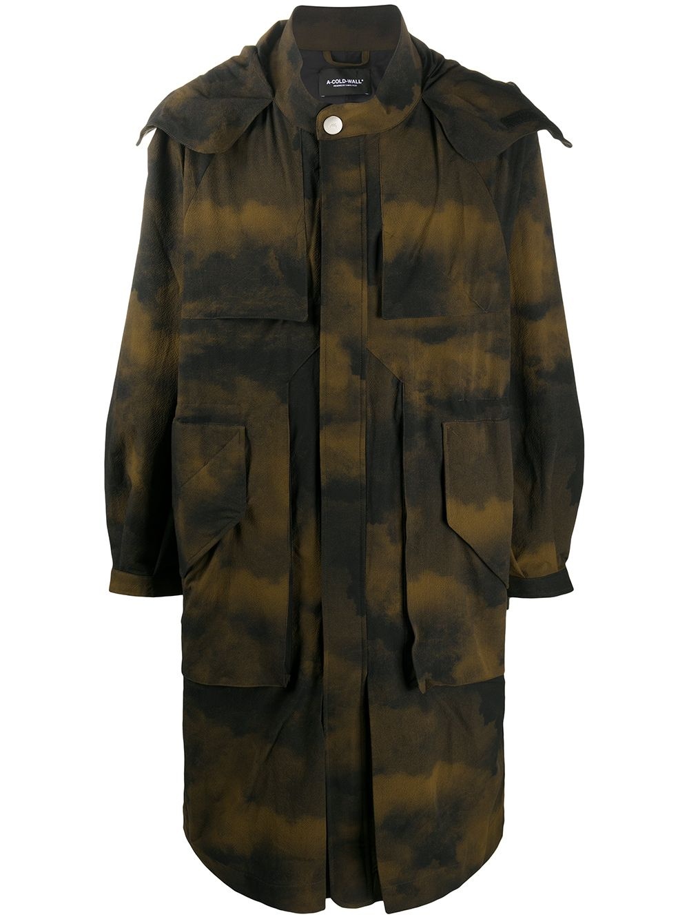 camouflage print coat - 1