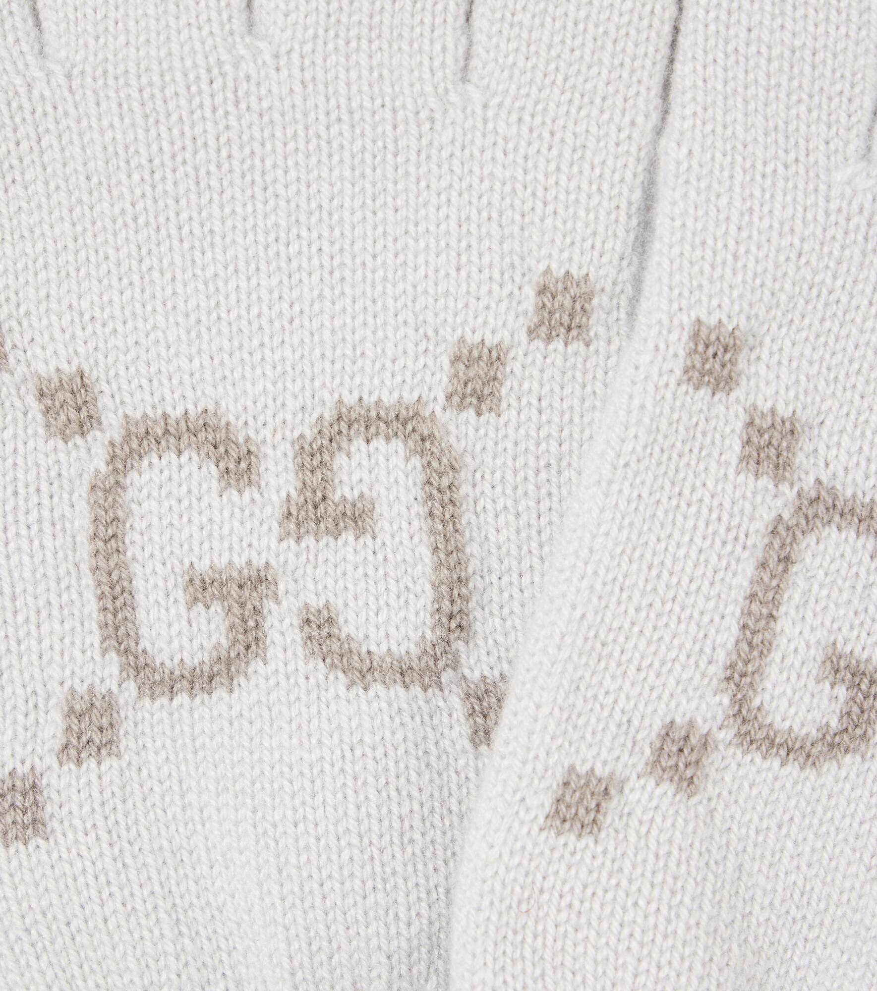 GG cashmere jacquard gloves - 2