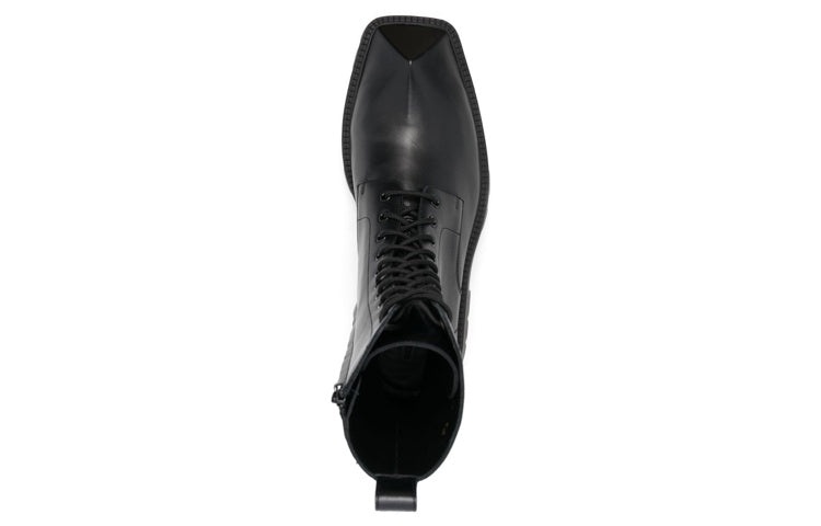 Balenciaga Rhino 25mm Lace Up Boots 'Black Smooth Calfskin' 712638WBB501000 - 4