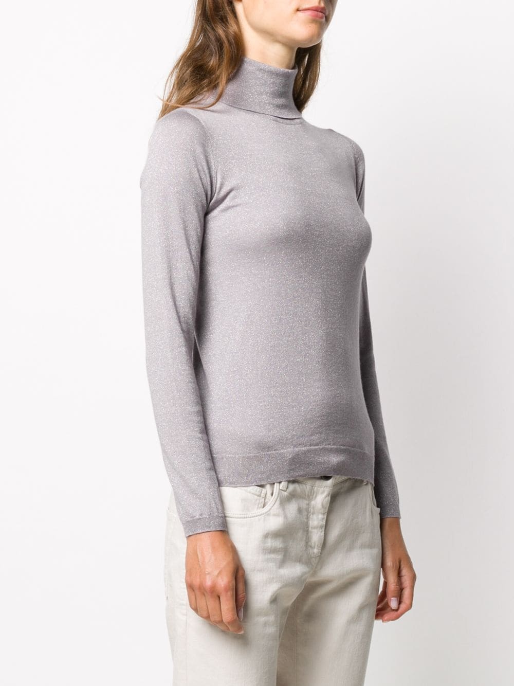 fine-knit roll-neck top - 3