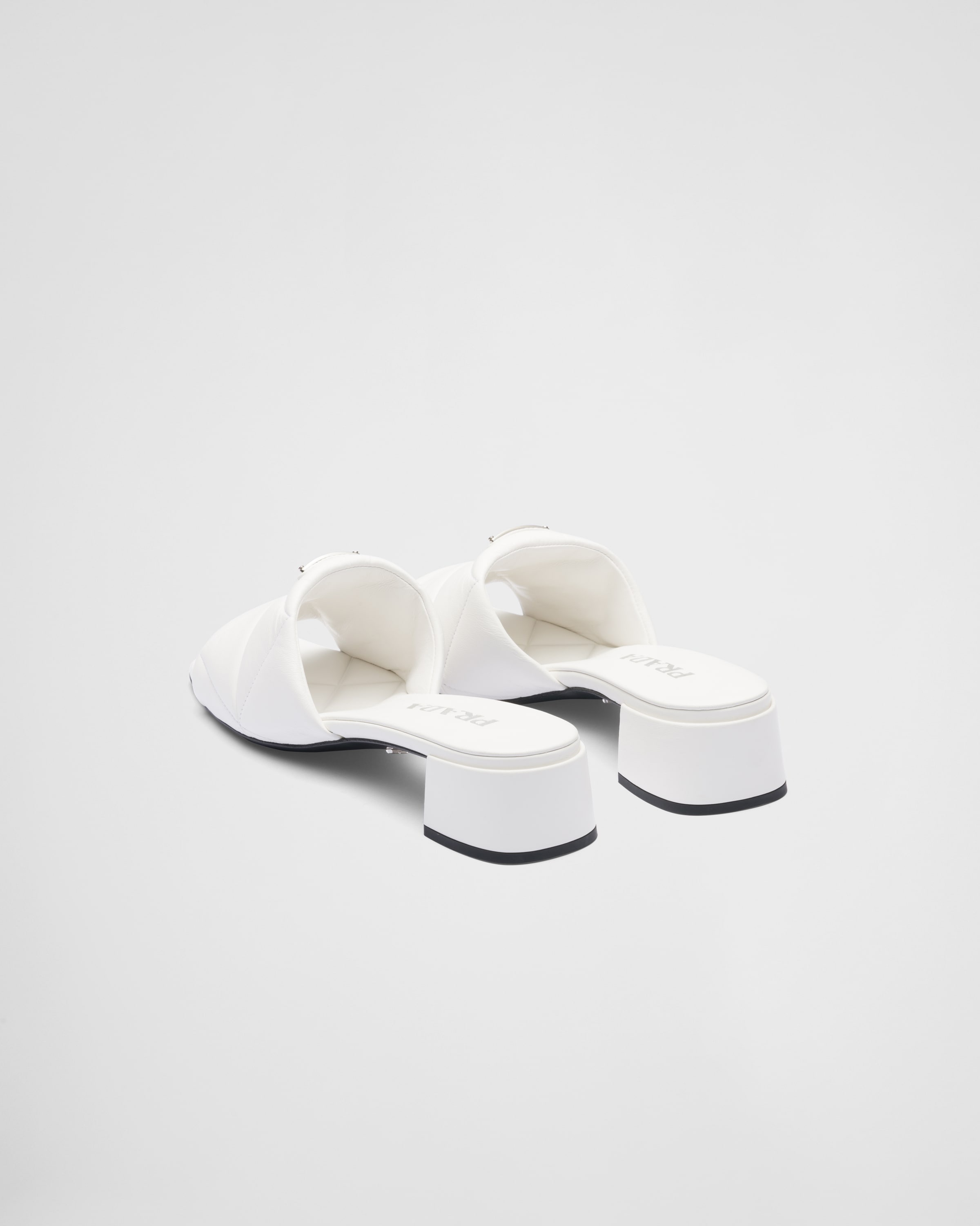 Quilted nappa leather slides - 5