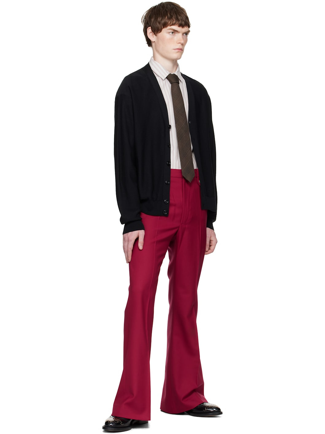 Brown & Black Classic Tie - 3