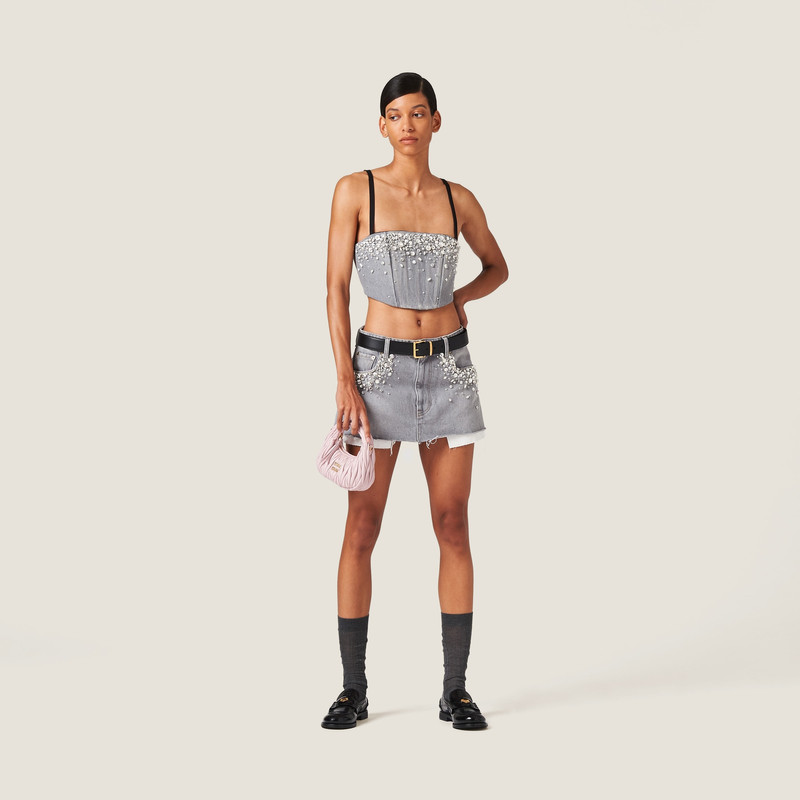 Miu Miu Denim top outlook
