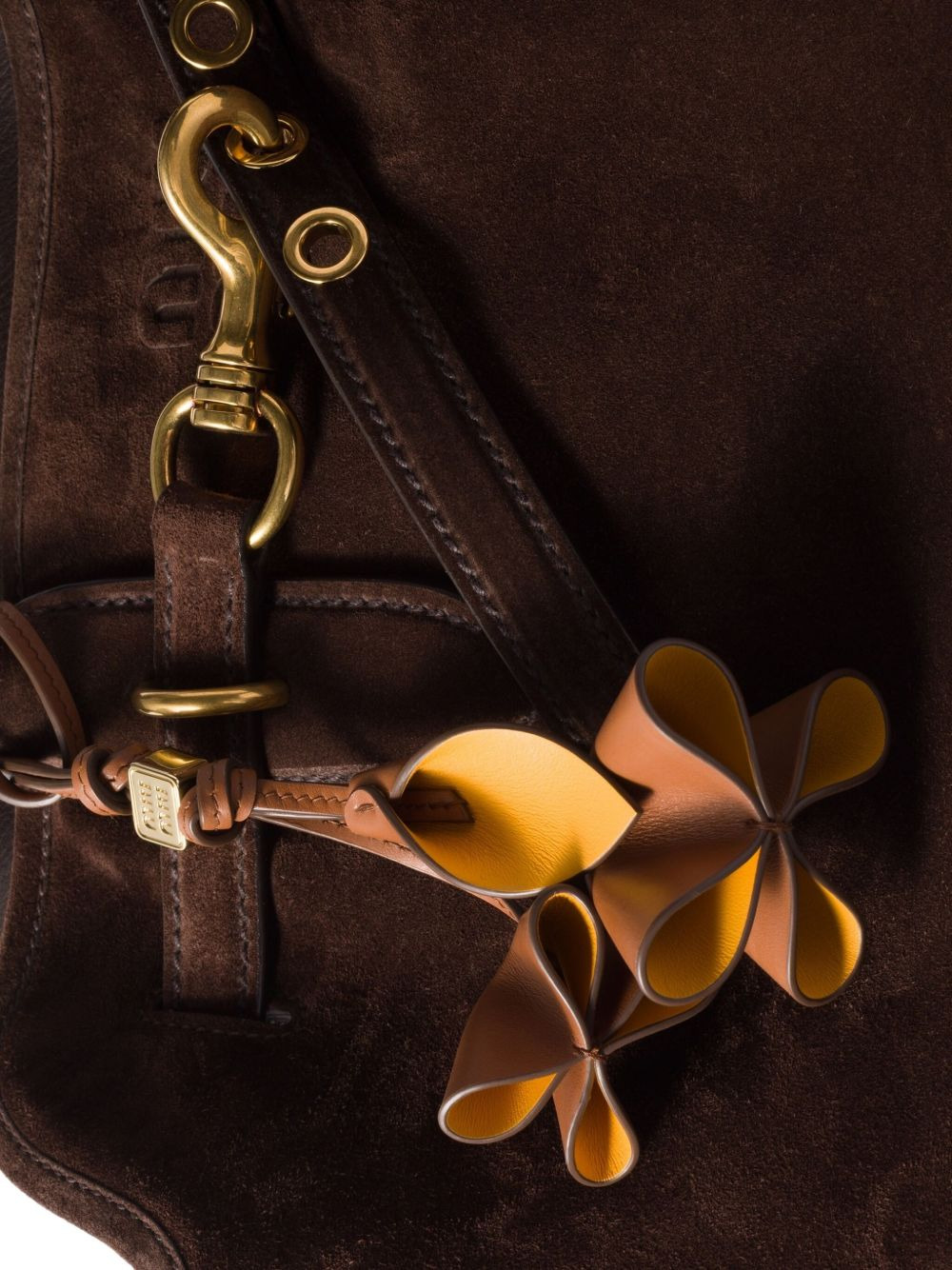 flower leather keyring - 3