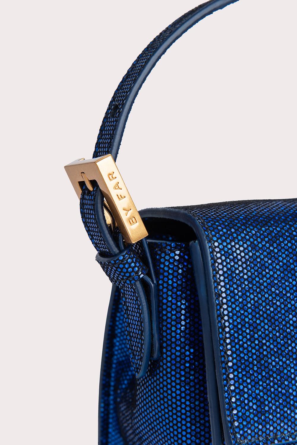 Fran Blue Disco Dot Leather - 5