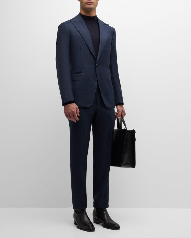 Canali Men's Heathered Wool Two-Piece Suit outlook