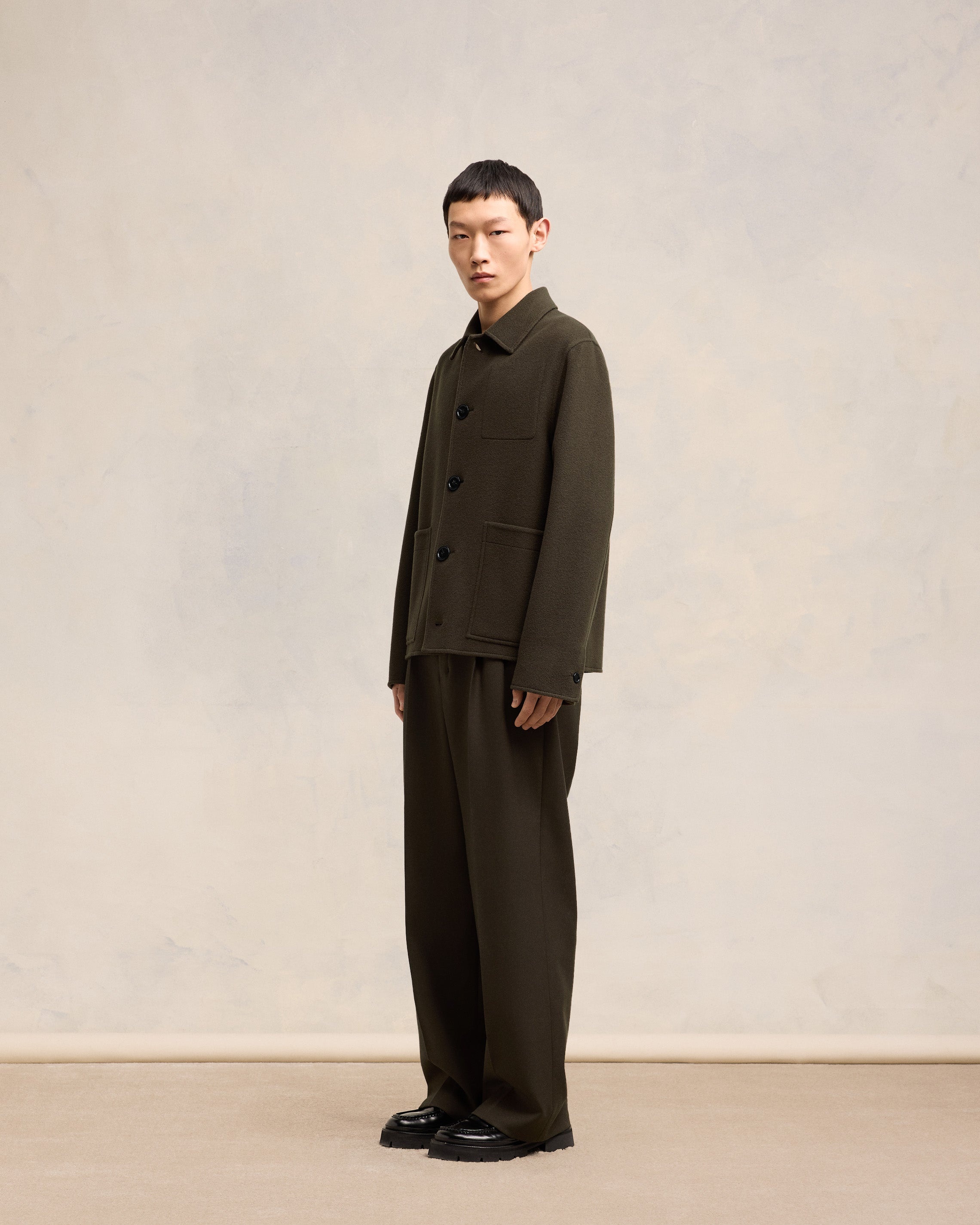 BOXY BUTTONED JACKET - 6